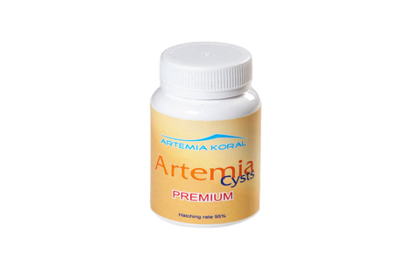 Koral artemia cysts PREMIUM +95%  50gr. 1 Can